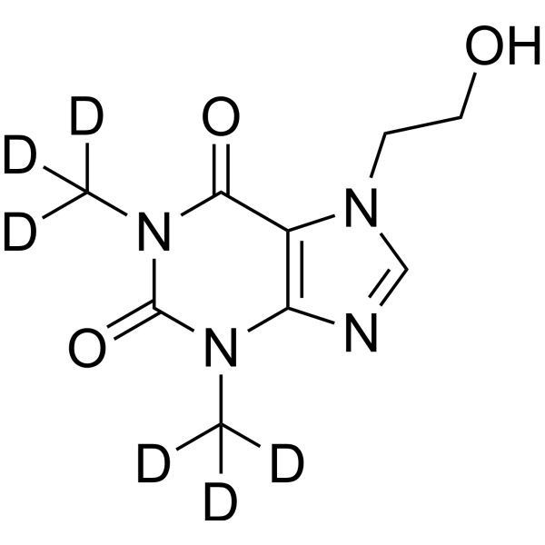 7-(β-Hydroxyethyl)theophylline-d6